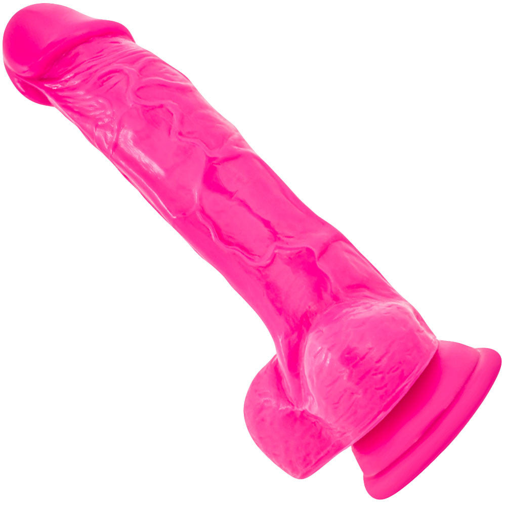 Ruse Hypnotize Silicone Suction Cup Dildo by Blush Novelties - Hot Pink