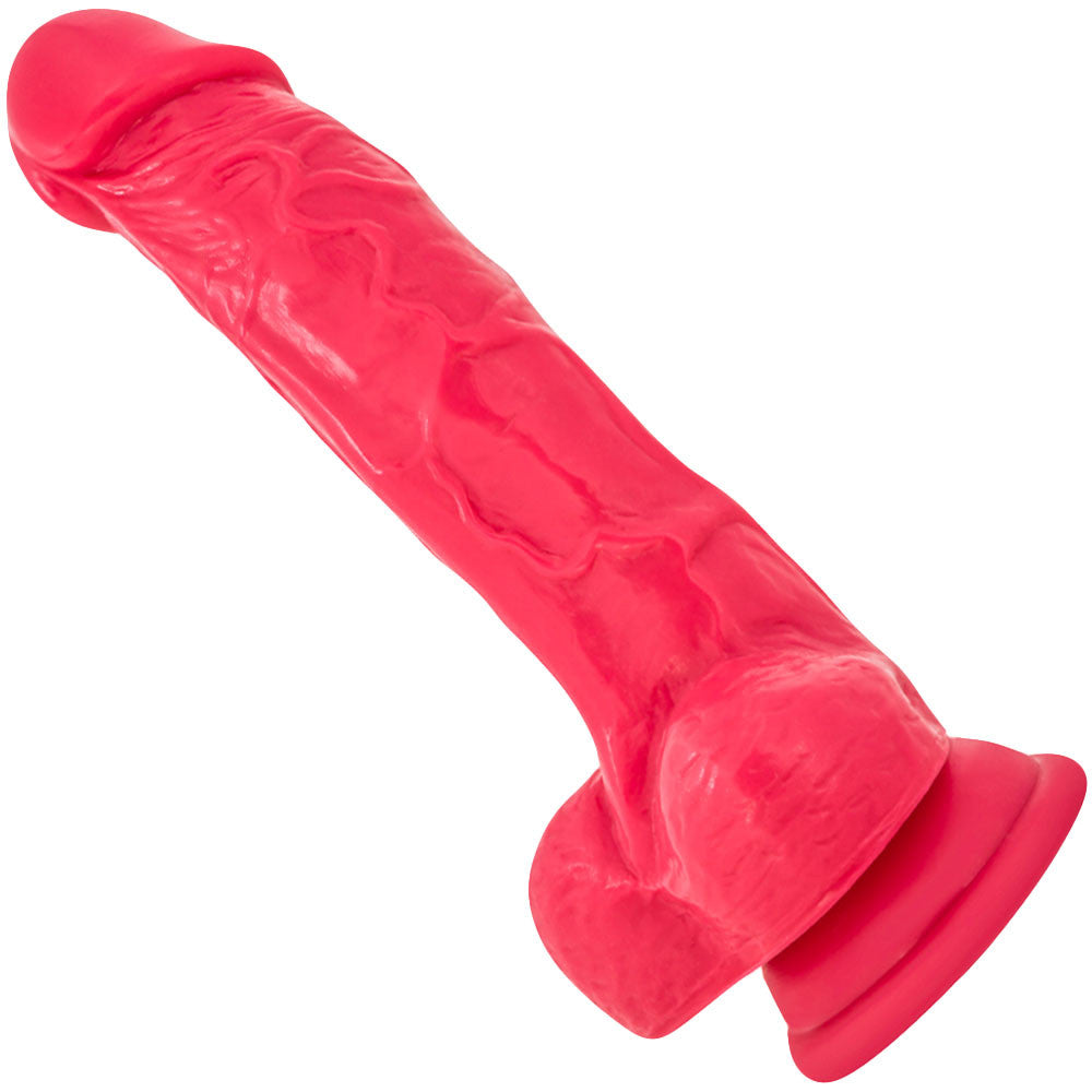 Ruse Hypnotize Silicone Suction Cup Dildo by Blush Novelties - Cerise