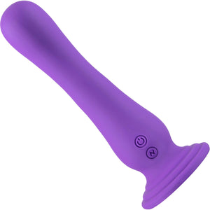 Impressions Ibiza Rechargeable Waterproof Silicone Vibrator With Suction Cup By Blush - Plum