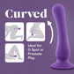 Impressions Ibiza Rechargeable Waterproof Silicone Vibrator With Suction Cup By Blush - Plum
