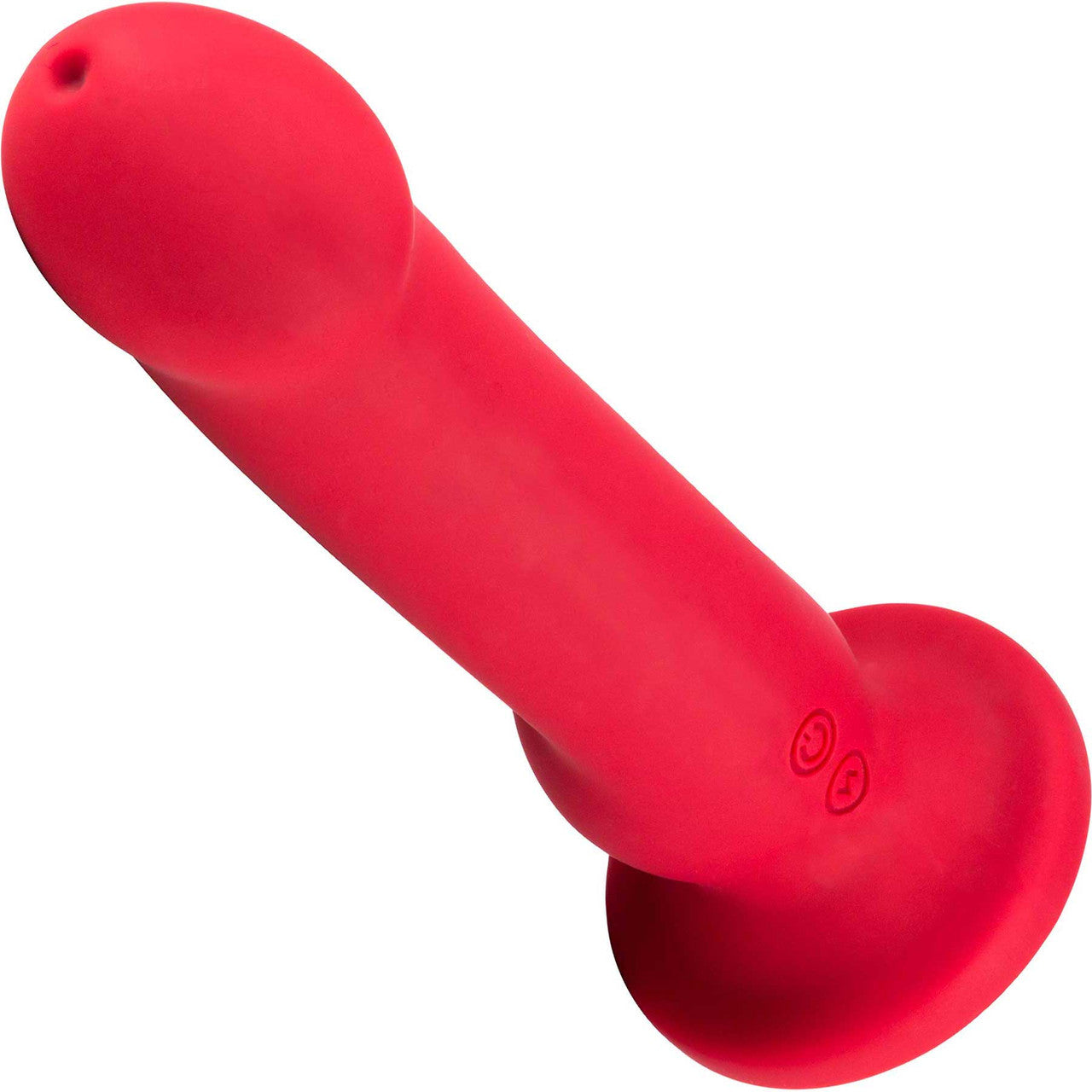 Impressions Las Vegas Rechargeable Waterproof Silicone Suction Cup Vibrator By Blush - Crimson