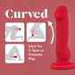 Impressions Las Vegas Rechargeable Waterproof Silicone Suction Cup Vibrator By Blush - Crimson