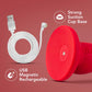 Impressions Las Vegas Rechargeable Waterproof Silicone Suction Cup Vibrator By Blush - Crimson
