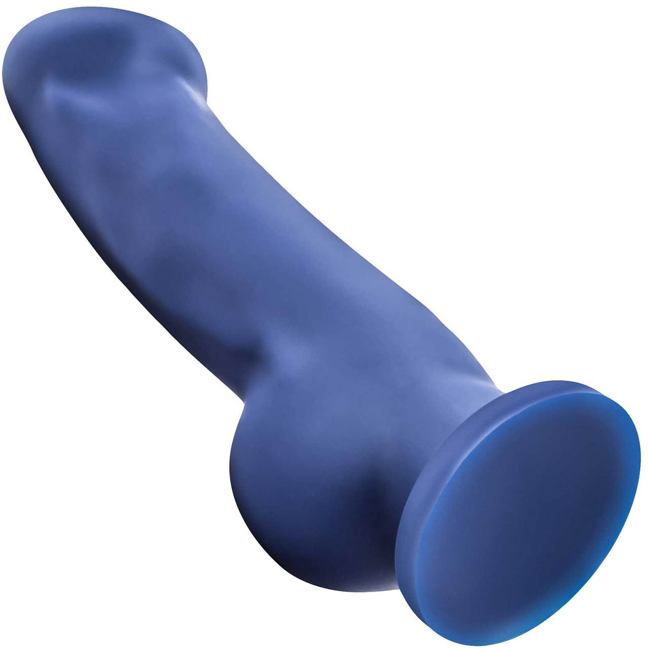 Avant D8 Ergo Silicone Suction Cup Dildo by Blush Novelties - Indigo