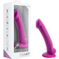 Avant D9 Ergo Mini Silicone Suction Cup Dildo by Blush - Violet