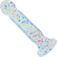 Neo Elite Hanky Panky Glow In The Dark 7.75" Silicone Suction Cup Dildo by Blush - Confetti