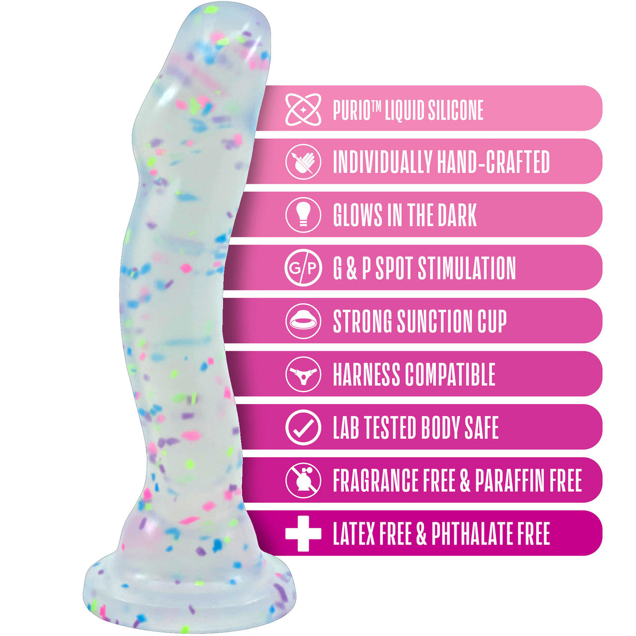Neo Elite Glow Dildo 7.75" by Blush Neo Elite Glow Dildo 7.75" by Blush
