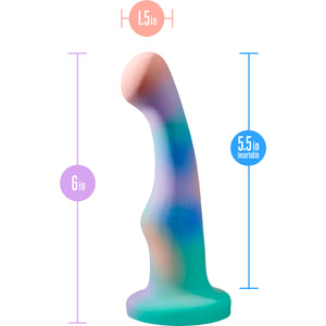 Avant Opal Dreams Aqua Silicone Suction Cup Dildo by Blush