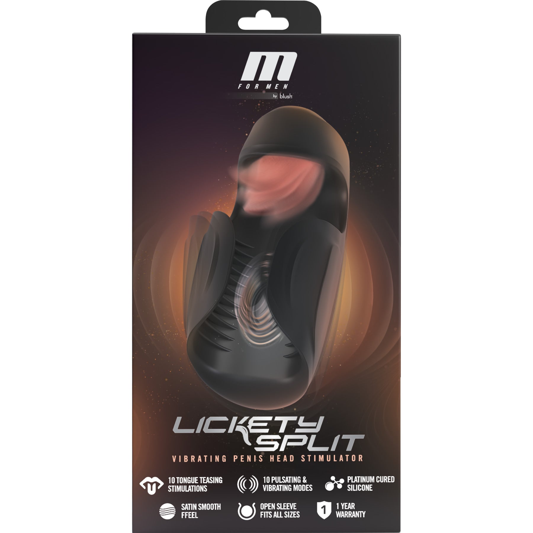 M For Men Lickety Split Rechargeable Vibrating Penis Head Stimulator