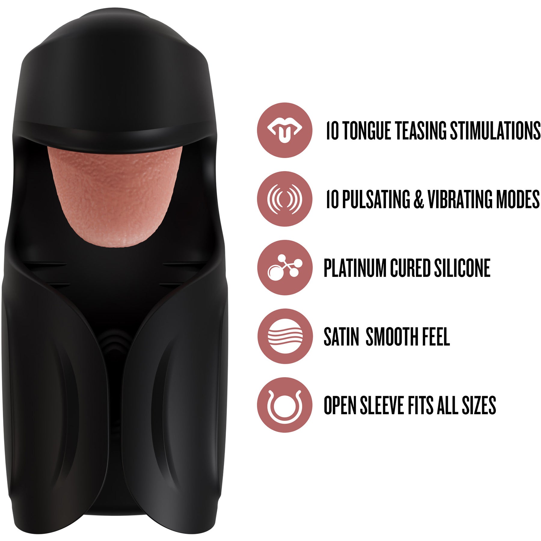 M For Men Lickety Split Rechargeable Vibrating Penis Head Stimulator