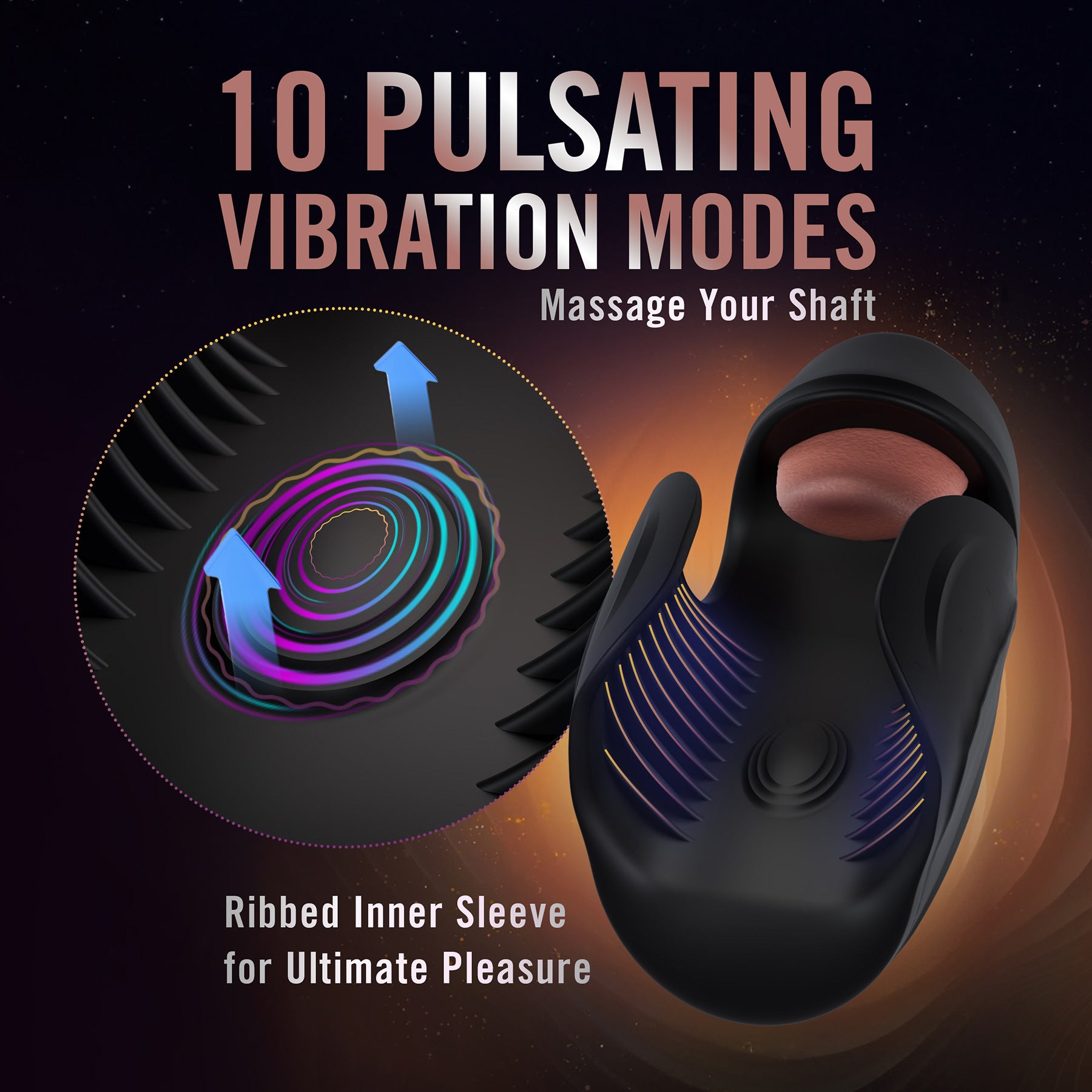 M For Men Lickety Split Rechargeable Vibrating Penis Head Stimulator