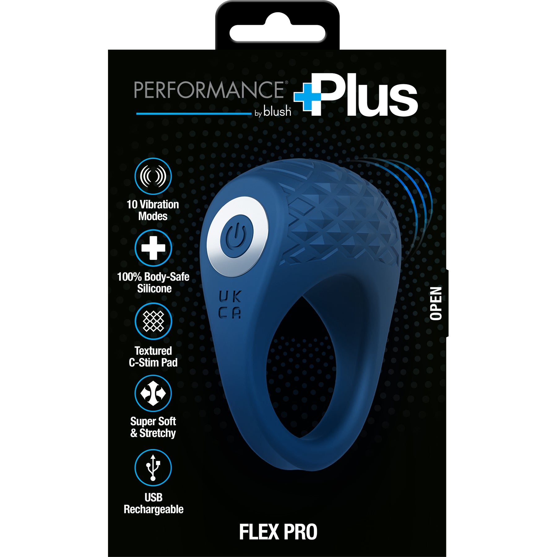 Performance Plus Flex Pro Vibrating Silicone Cock Ring By Blush