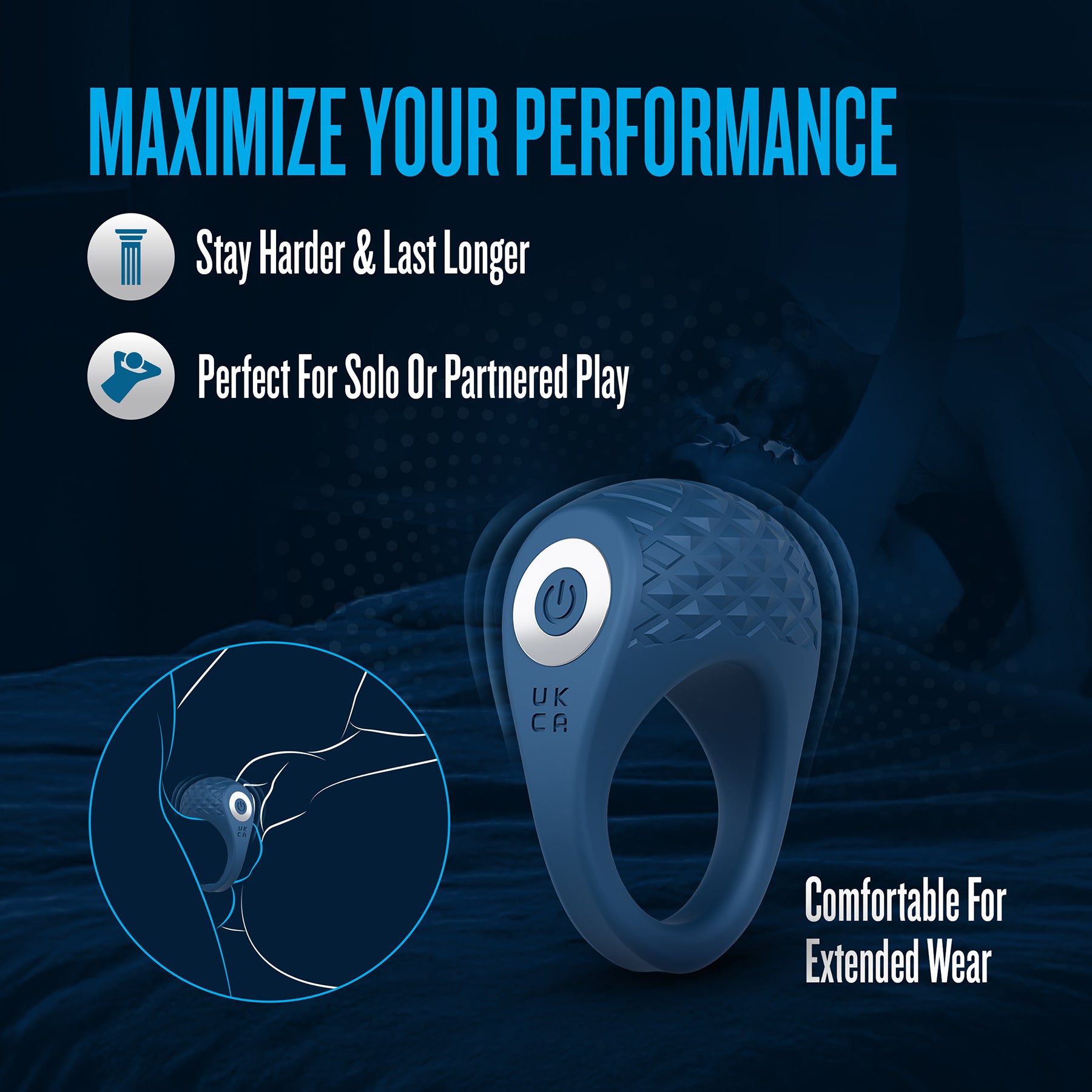 Performance Plus Flex Pro Vibrating Silicone Cock Ring By Blush