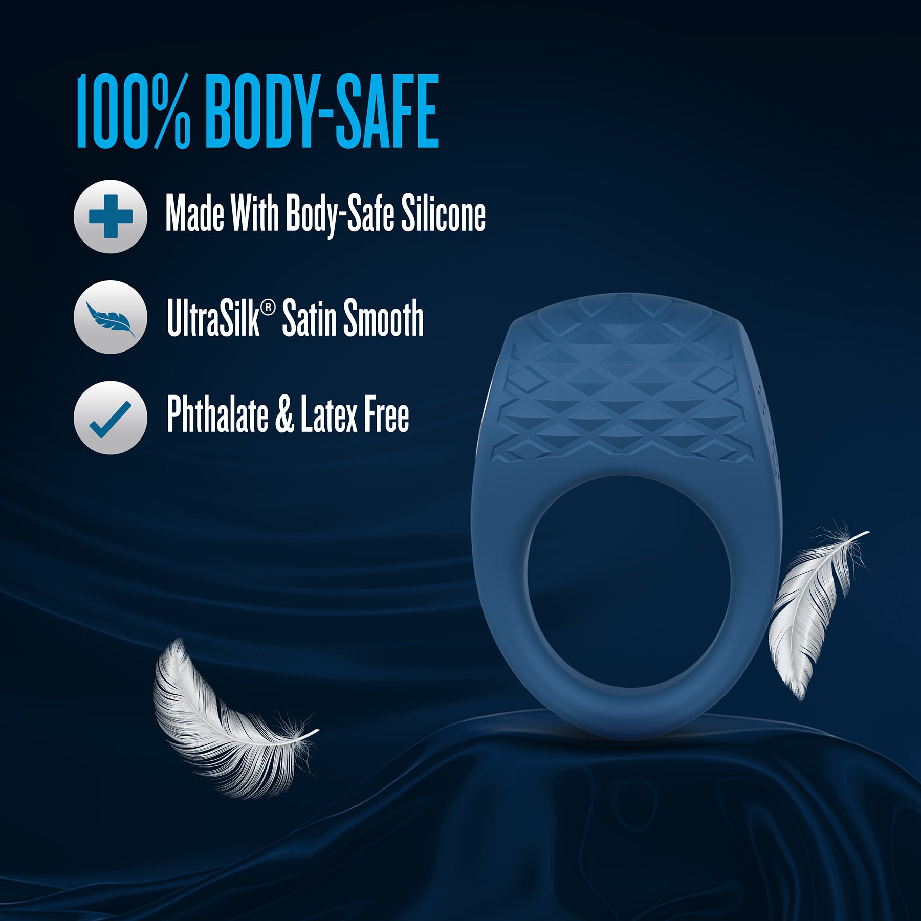 Performance Plus Flex Pro Vibrating Silicone Cock Ring By Blush