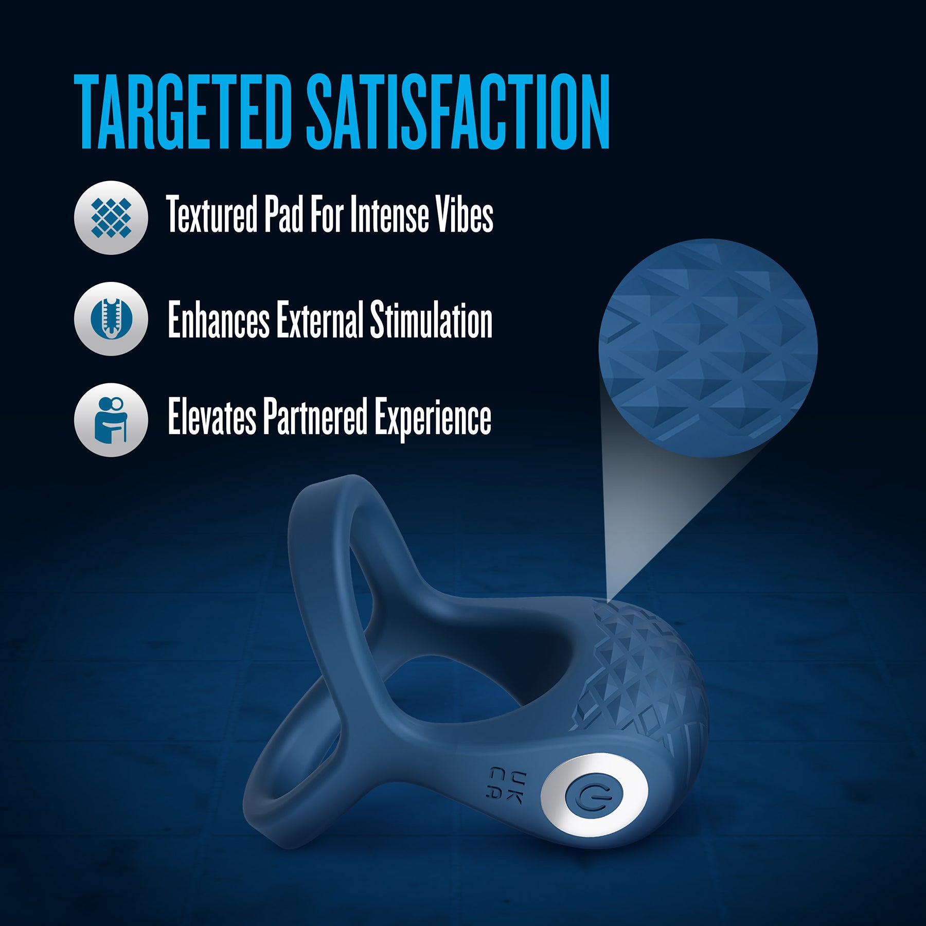 Performance Plus Dual Flex Pro Vibrating Silicone Cock Ring By Blush