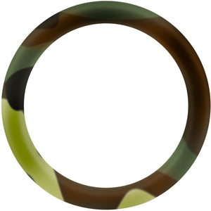 Performance Silicone Camo Cock Ring By Blush Novelties - Green Camouflage