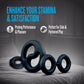 Performance Plus Throttle 3 Piece Silicone Cock Ring Set By Blush