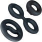 Performance Plus Throttle 3 Piece Silicone Cock Ring Set By Blush