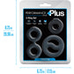 Performance Plus Throttle 3 Piece Silicone Cock Ring Set By Blush