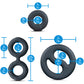 Performance Plus Throttle 3 Piece Silicone Cock Ring Set By Blush