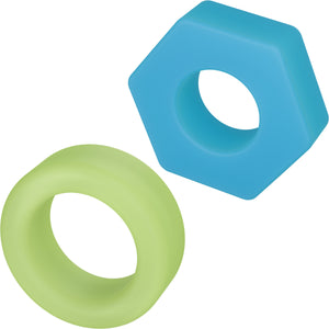 Performance Plus Flash Silicone Glow-in-the-Dark 3 Piece Cock Ring Set By Blush