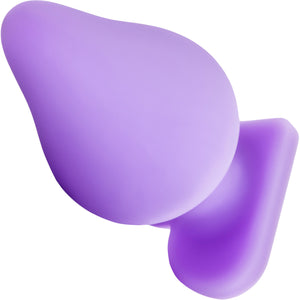 Play With Me Naughty Candy Heart Silicone Butt Plug By Blush - Do Me Now Purple