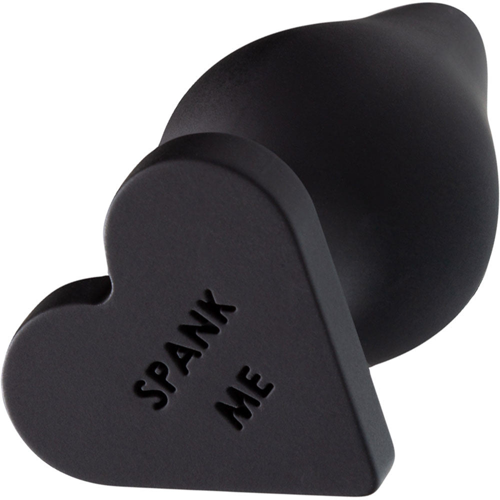 Temptasia Spank Me Silicone Butt Plug By Blush - Black Temptasia Spank Me Silicone Butt Plug By Blush - Black