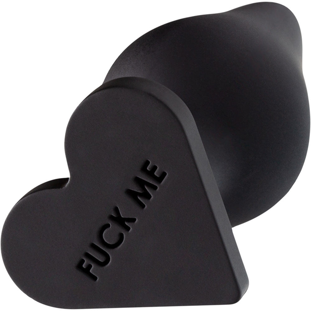 Temptasia Fuck Me Silicone Butt Plug By Blush - Black