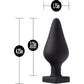 Temptasia Fuck Me Silicone Butt Plug By Blush - Black