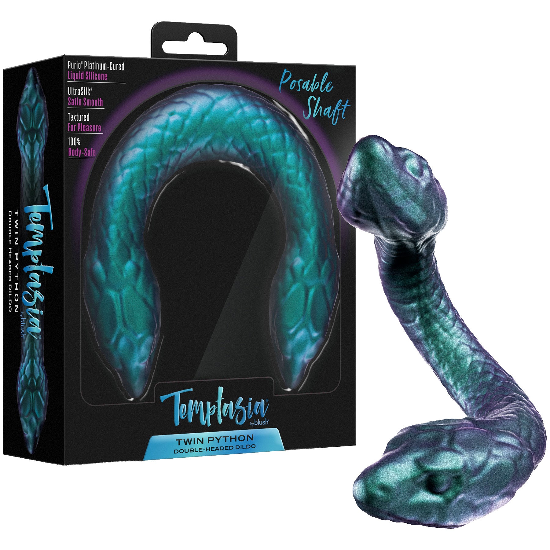 Temptasia Twin Python Silicone Double-Ended Posable Dildo