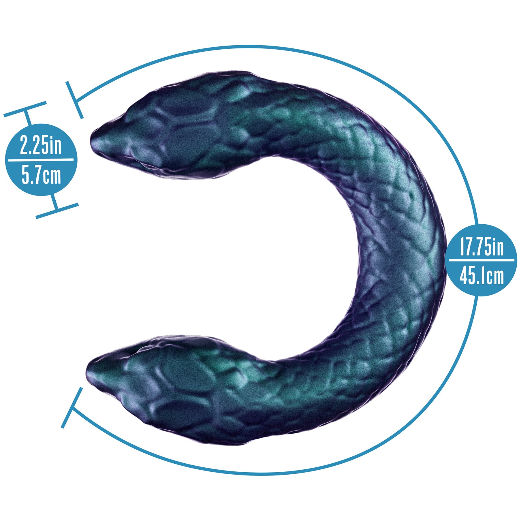 Temptasia Twin Python Silicone Double-Ended Posable Dildo