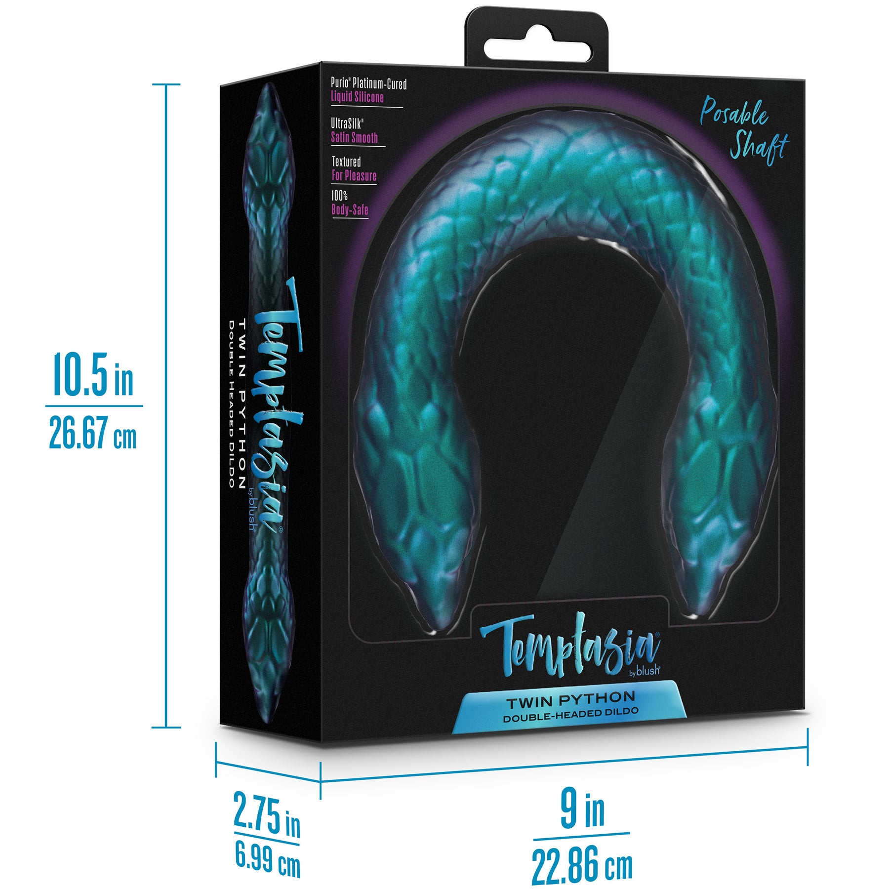 Temptasia Twin Python Silicone Double-Ended Posable Dildo