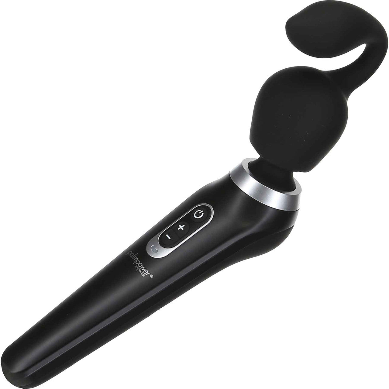 Extreme Curl Silicone Attachment For The PalmPower Extreme Wand Massager - Black