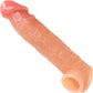 Blueline Super Real Silicone Blush Tip Penis Extension With Ball Stretcher Loop - 7.25"