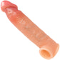 Blueline Super Real Silicone Blush Tip Penis Extension With Ball Stretcher Loop - 7.75"
