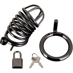 Blueline Deluxe Chastity Cock Cage With Padlock