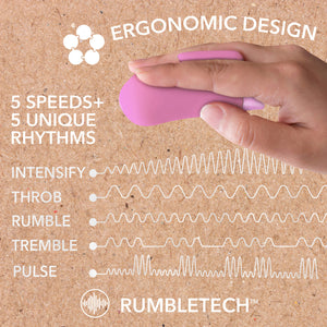 Gaia Eco Delight Rechargeable Waterproof Plant Based Clitoral Vibrator By Blush - Purple