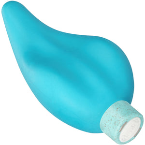 Gaia Eco Caress Rechargeable Waterproof Plant Based Clitoral Vibrator By Blush - Aqua