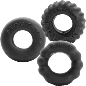 Oxballs Bonemaker Cock Rings Set Of 3 - Night Edition