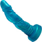 Bound 2.0 XL Silicone Super Textured Dildo By Uberrime - Mermaid Blue