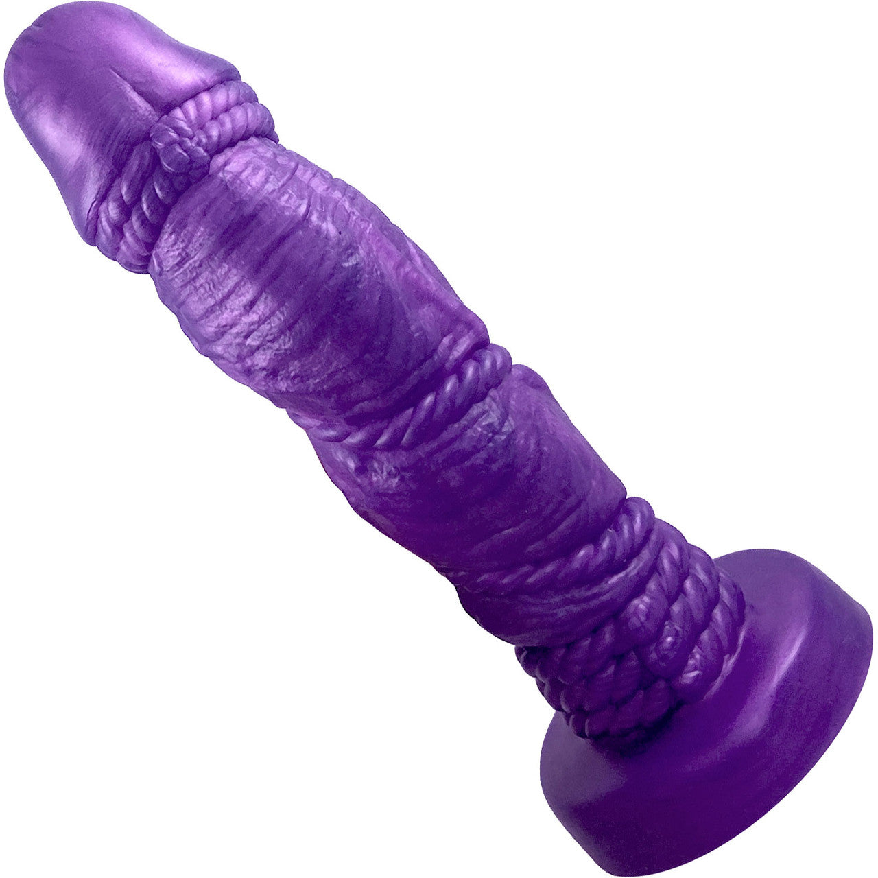 Bound 2.0 XL Silicone Super Textured Dildo By Uberrime - Nola Purple