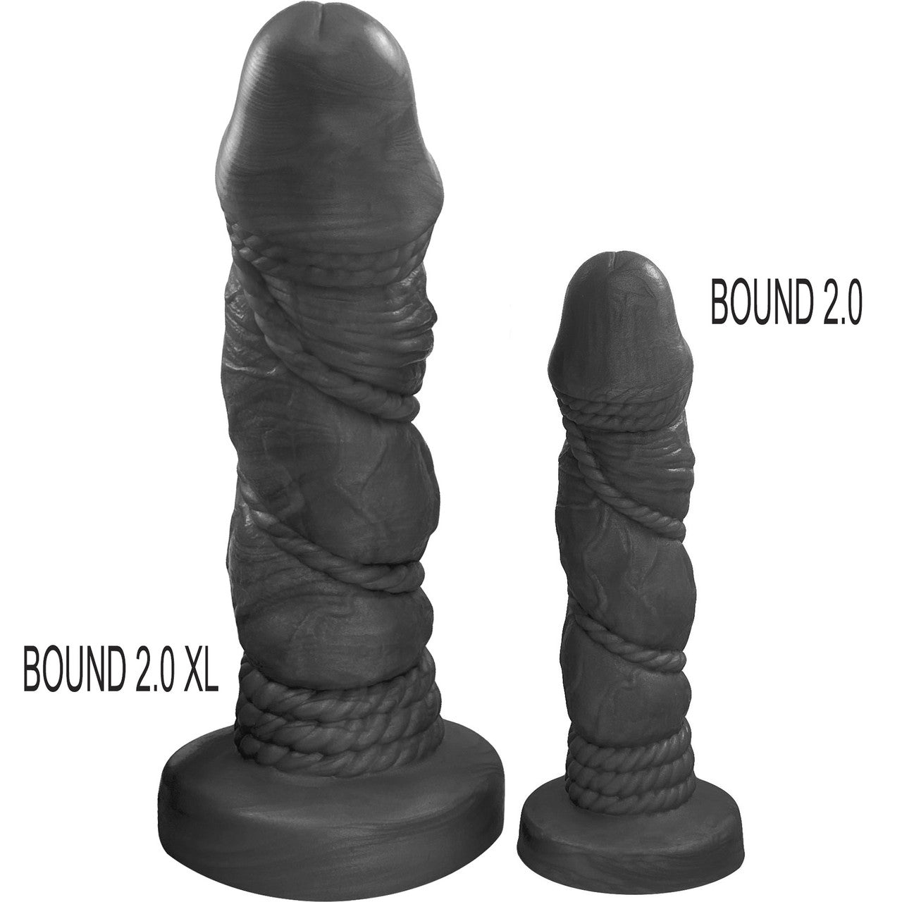 Bound 2.0 XL Silicone Super Textured Dildo By Uberrime - Nola Purple