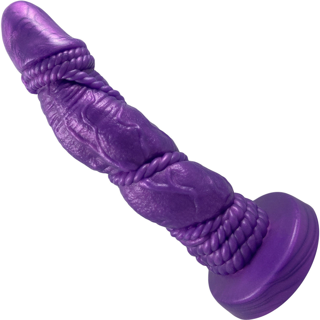 Bound 2.0 Silicone Super Textured Dildo By Uberrime - Nola Purple