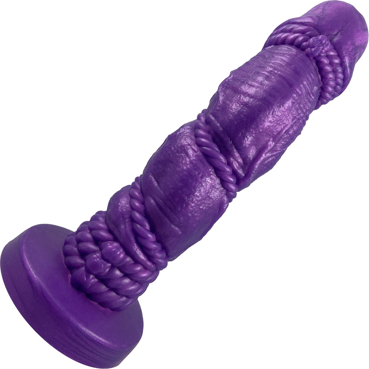 Bound 2.0 Silicone Super Textured Dildo By Uberrime - Nola Purple