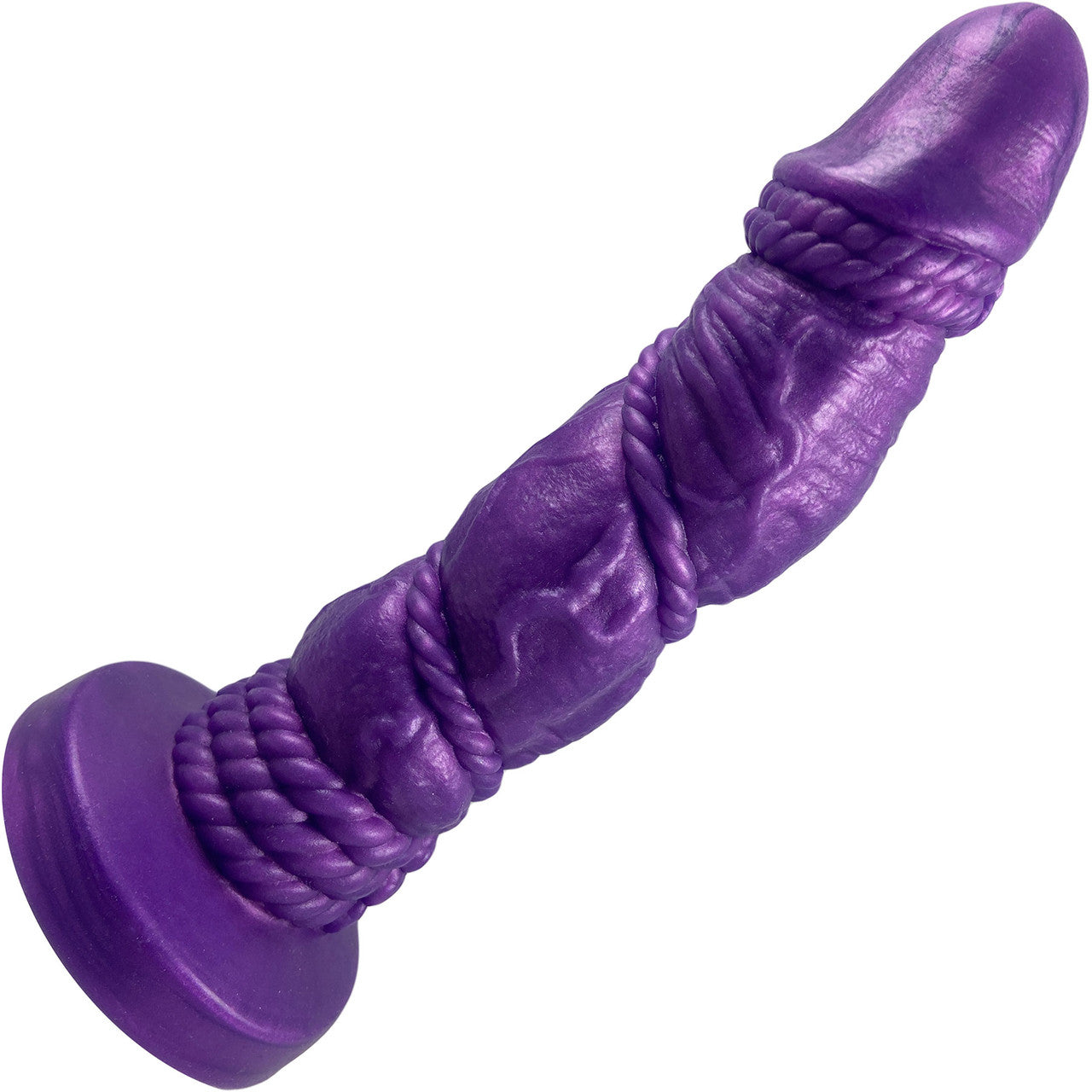 Bound 2.0 Silicone Super Textured Dildo By Uberrime - Nola Purple