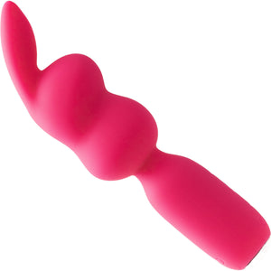 Hopper Bunny Rechargeable Waterproof Silicone Mini Wand Vibrator By VeDO - Pretty In Pink