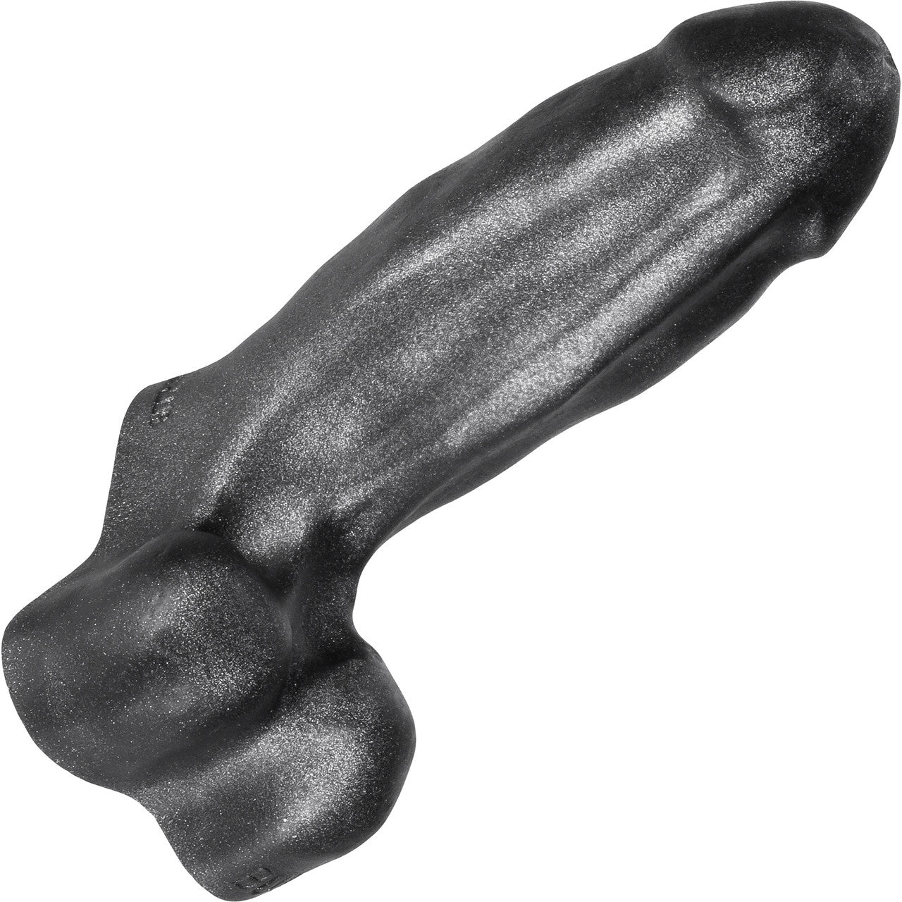 Oxballs Buddy 6" Super Squishy Thick Silicone Dildo - Smoke Smoosh Metallic