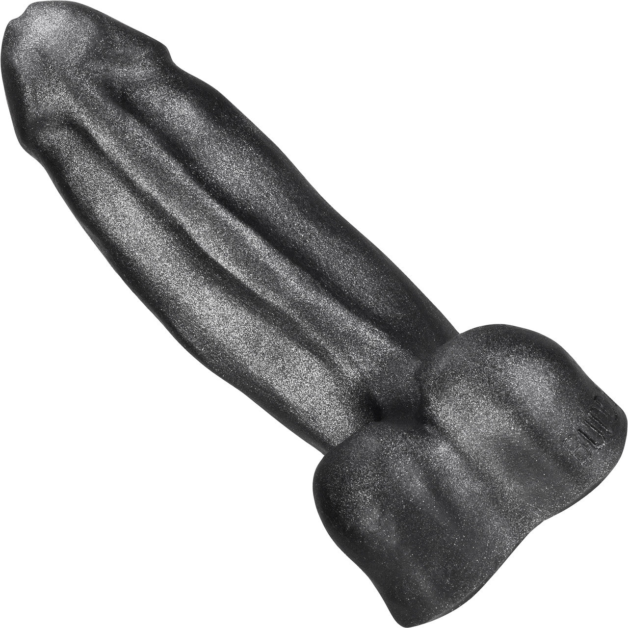 Oxballs Buddy 6" Super Squishy Thick Silicone Dildo - Smoke Smoosh Metallic