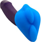 Bumpher Soft Silicone Dildo Base for Harness Play By Banana Pants - Sea Blue