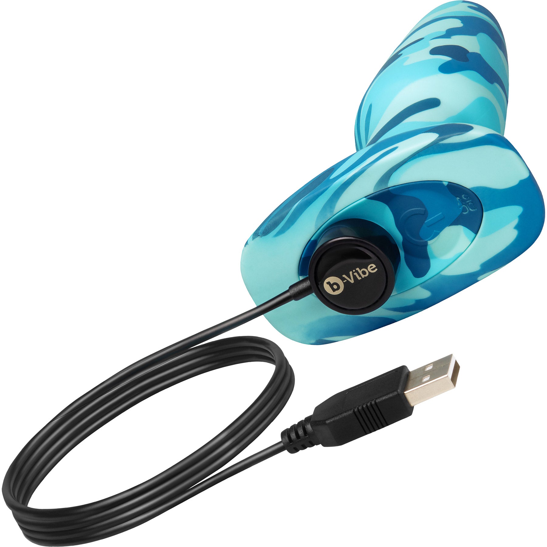 b-Vibe Camo Rimming Plug 2 Silicone Vibrating Anal Plug With Rotating Beads
